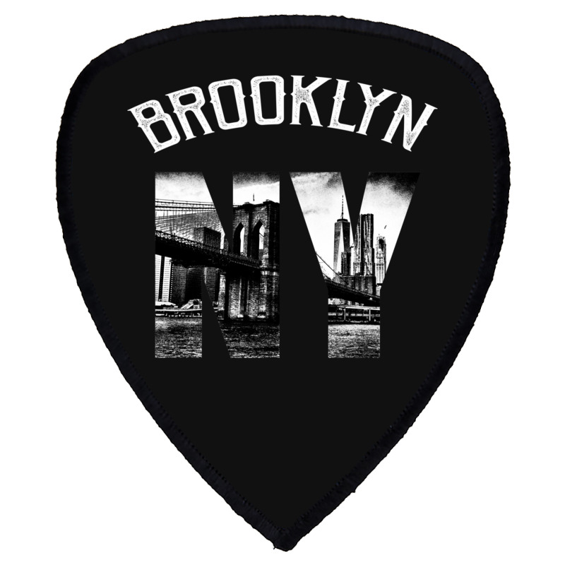 Brooklyn New York Skyline Hoodie Brooklyn Sweatshirt Shield S Patch | Artistshot