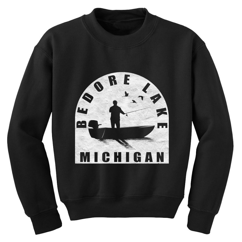 Bedore Lake Fishing Michigan Youth Sweatshirt | Artistshot