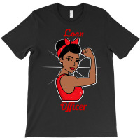 Loan Officer Woman Strong Retro Vintage Poster Style Art Work T-shirt | Artistshot