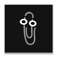 Rip Clippy 1 Metal Print Square | Artistshot