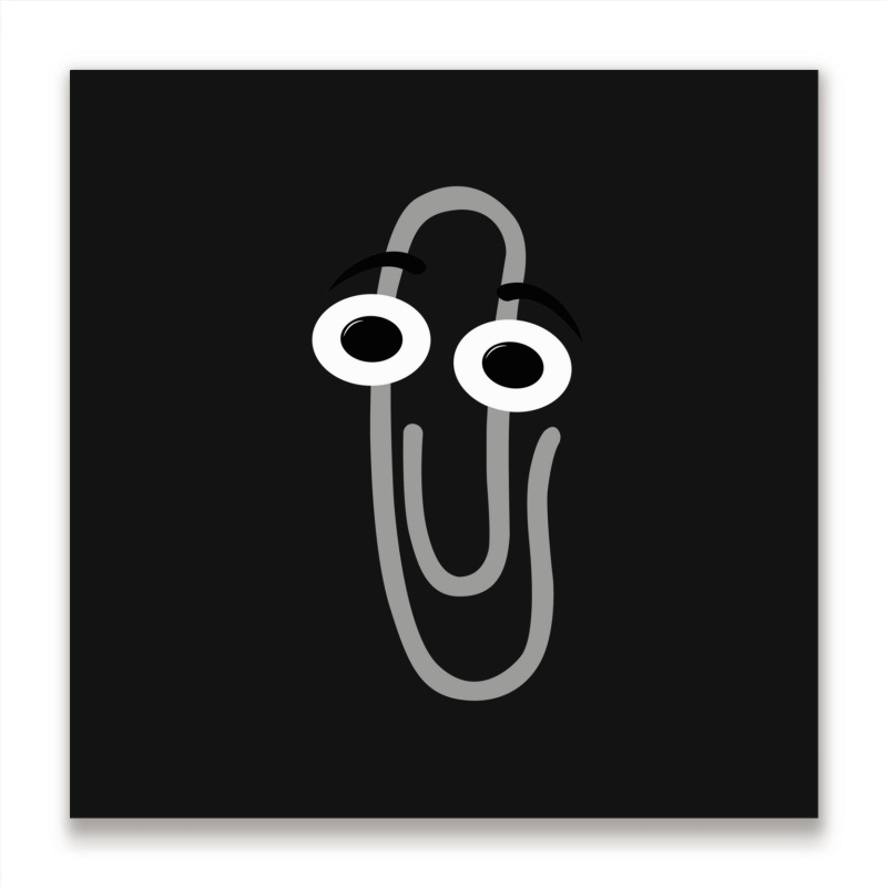 Rip Clippy 1 Metal Print Square | Artistshot