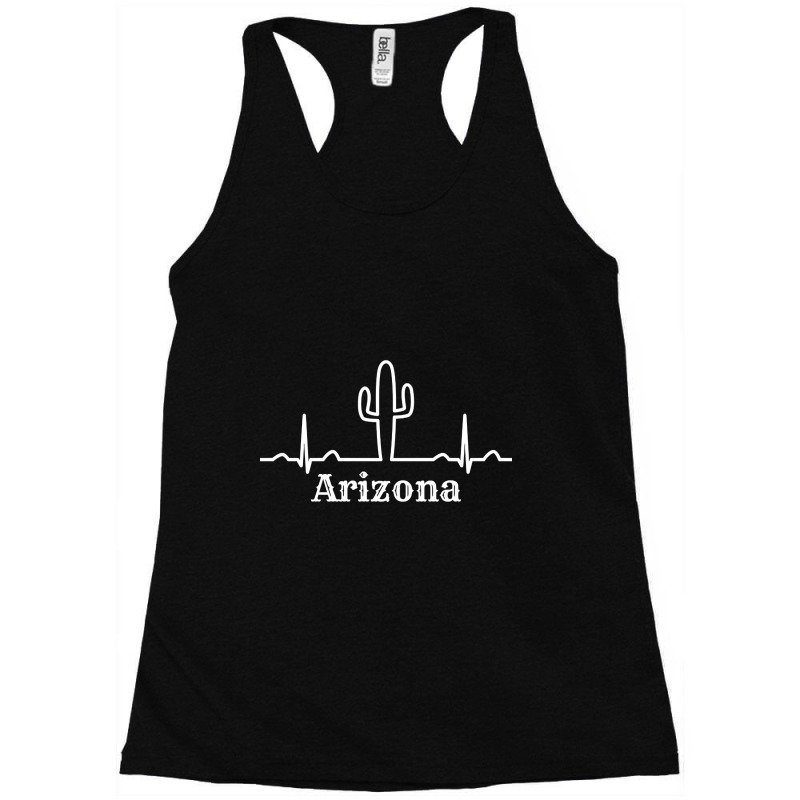 Arizona - Saguaro Cacti - Heartbeat-6lnov Racerback Tank by ternacanuda | Artistshot