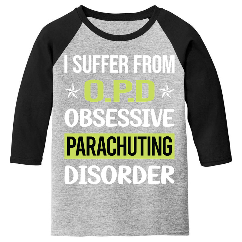 Obsessive Love Parachuting Parachute Parachutist Youth 3/4 Sleeve by yammerbetween10 | Artistshot