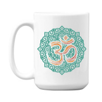 Hot Trend Om Yoga Tribal Goa Sign 15 Oz Coffee Mug | Artistshot