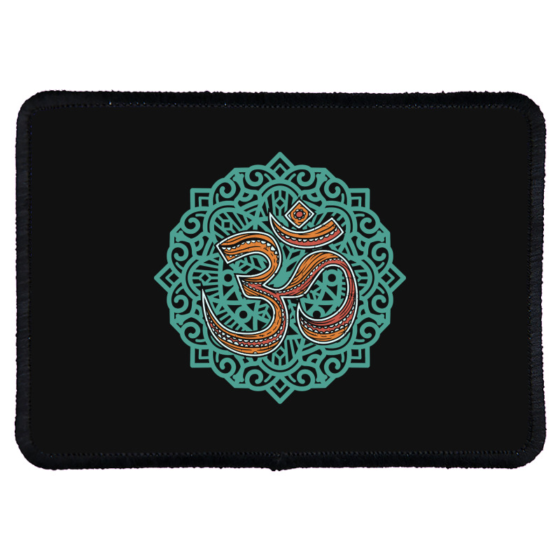 Hot Trend Om Yoga Tribal Goa Sign Rectangle Patch | Artistshot