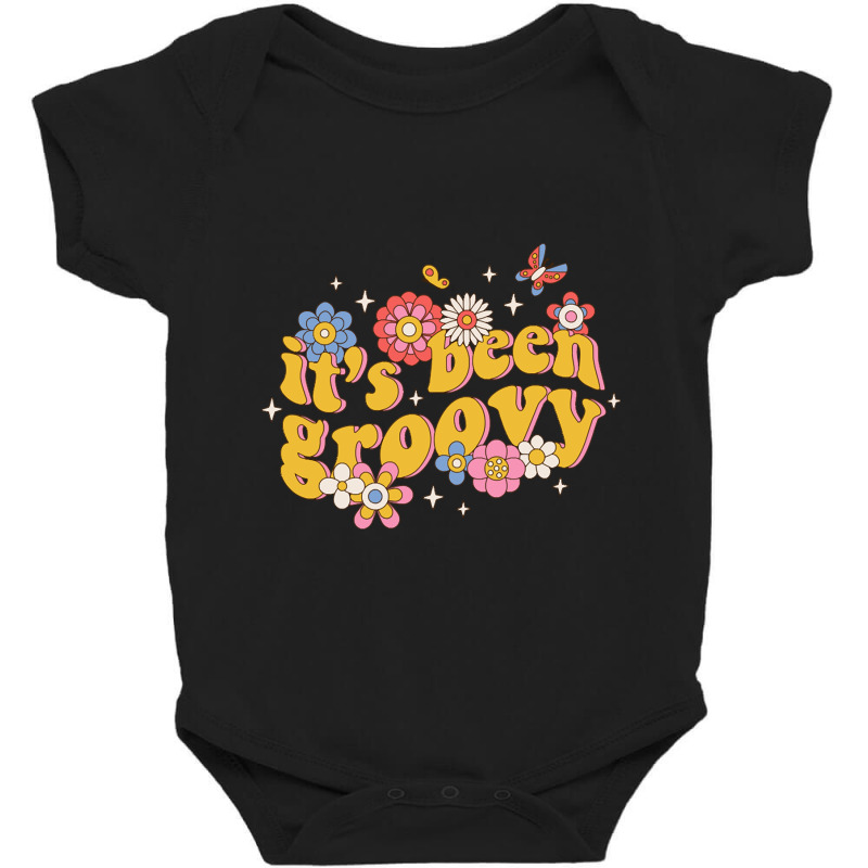 It's Been Groovy Smile Blossoms Flowers Retro Butterfly Baby Bodysuit by geishascessation326 | Artistshot