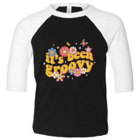 It's Been Groovy Smile Blossoms Flowers Retro Butterfly Toddler 3/4 Sleeve Tee | Artistshot