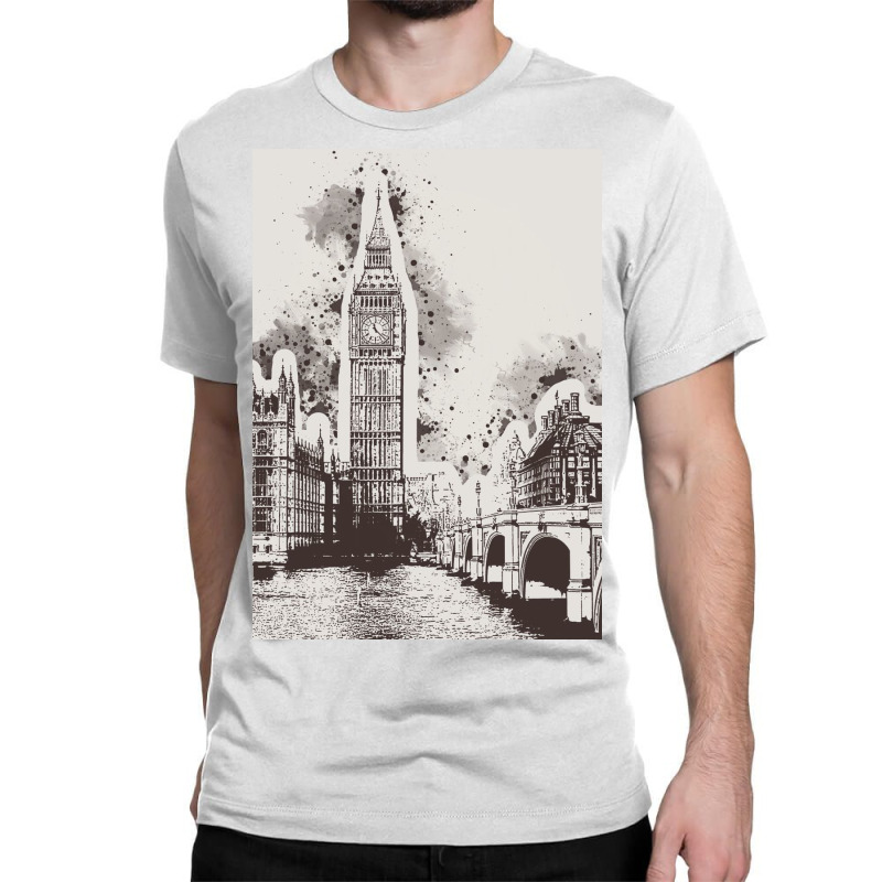 London Painting Art Classic T-shirt | Artistshot