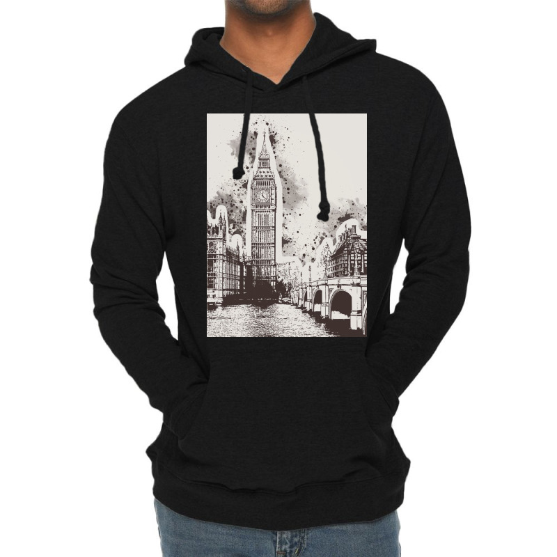 London Painting Art Lightweight Hoodie | Artistshot