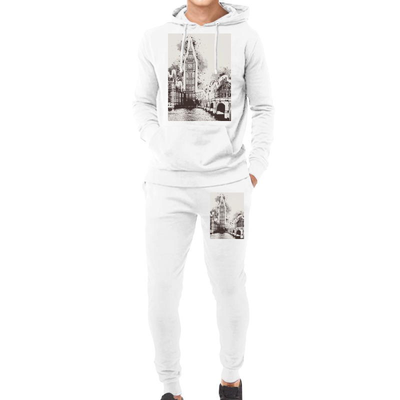 London Painting Art Hoodie & Jogger Set | Artistshot