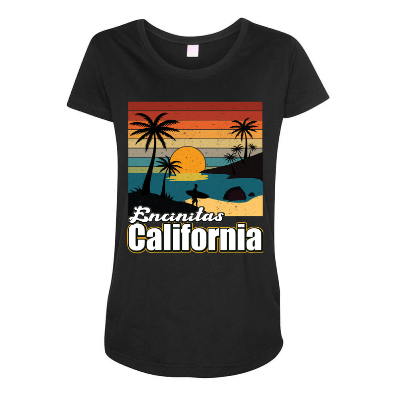 Limited Edition Surf Encinitas California Surfing Beach Gift Maternity Scoop Neck T-shirt by Jankonen637 | Artistshot