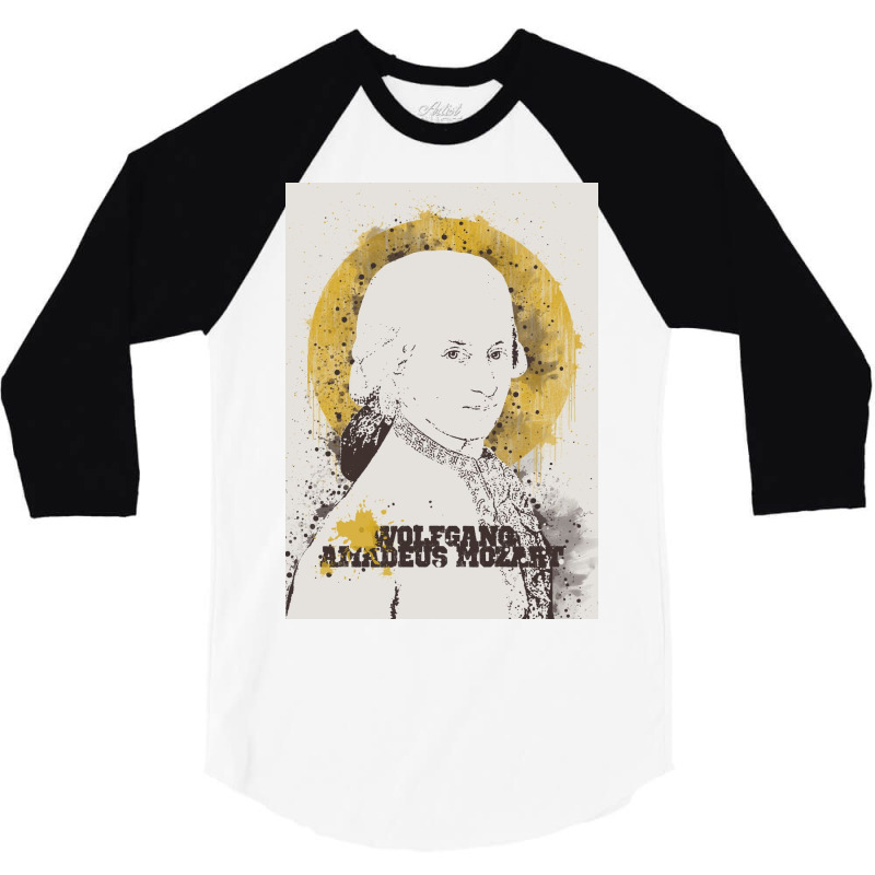 Wolfgang Amadeus Mozart 3/4 Sleeve Shirt | Artistshot