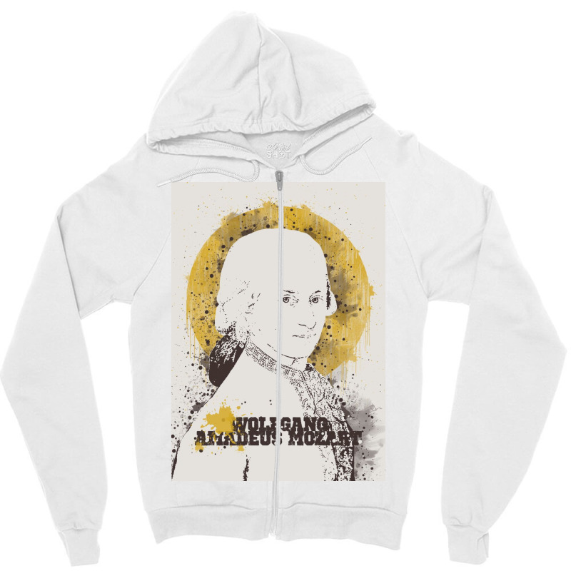 Wolfgang Amadeus Mozart Zipper Hoodie | Artistshot