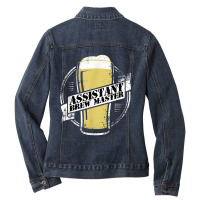 Assistant Brew Master Beer Brewing Ladies Denim Jacket | Artistshot