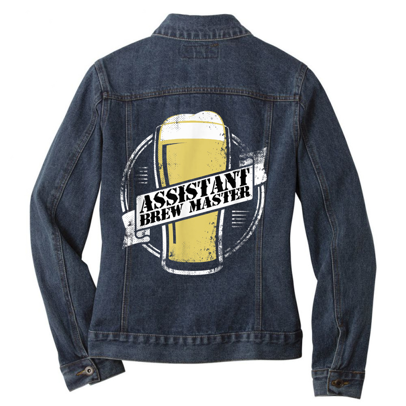 Assistant Brew Master Beer Brewing Ladies Denim Jacket by genuinelyseriously4 | Artistshot