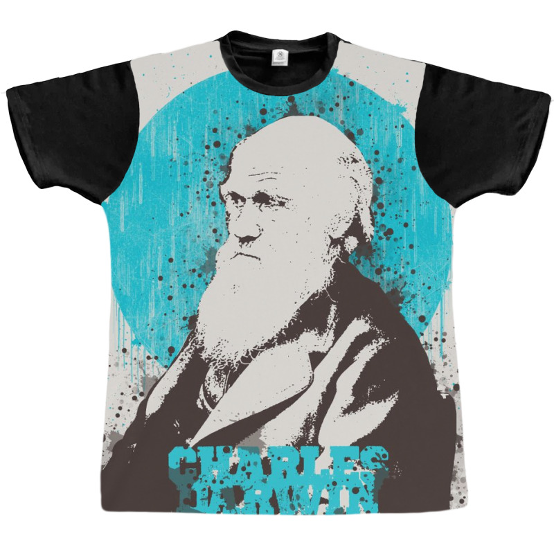 Charles Darwin Painting Art Graphic T-shirt | Artistshot