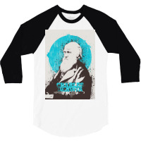 Charles Darwin Painting Art 3/4 Sleeve Shirt | Artistshot