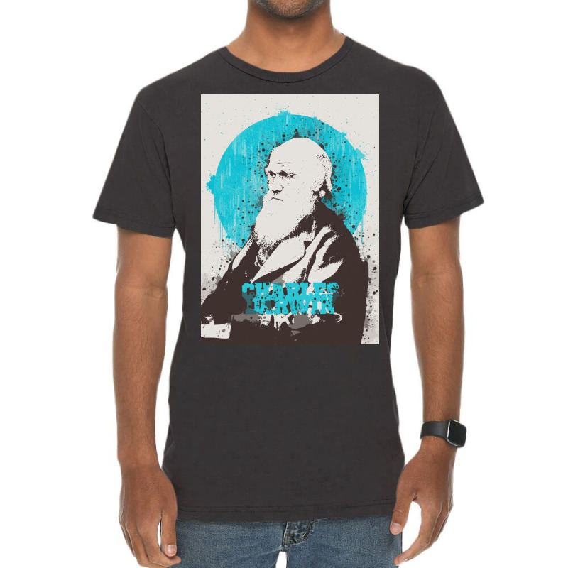 Charles Darwin Painting Art Vintage T-shirt | Artistshot