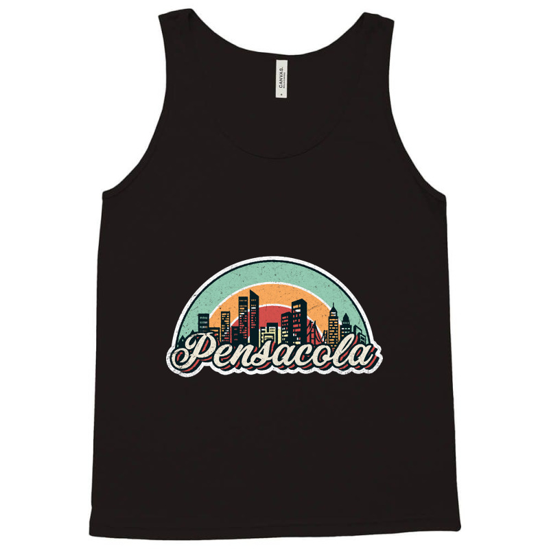 Pensacola City Retro Tank Top | Artistshot