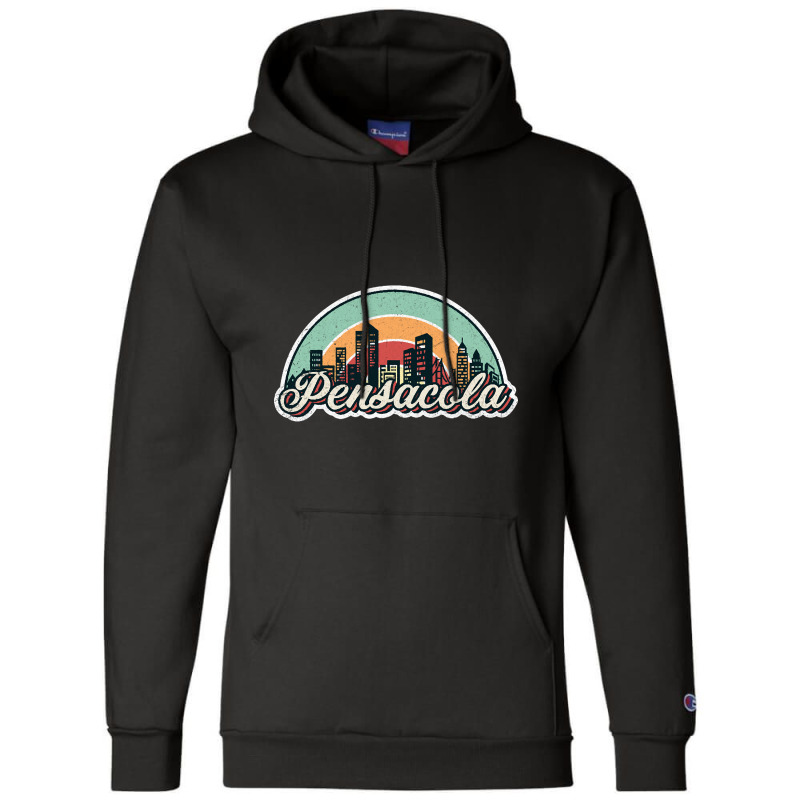 Pensacola City Retro Champion Hoodie | Artistshot