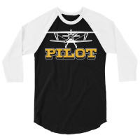 Pilot Aircraft Private Small Airplane T Shirt 3/4 Sleeve Shirt | Artistshot