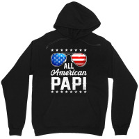 All American Papi Sunglasses American Flag 4th Of July Unisex Hoodie | Artistshot