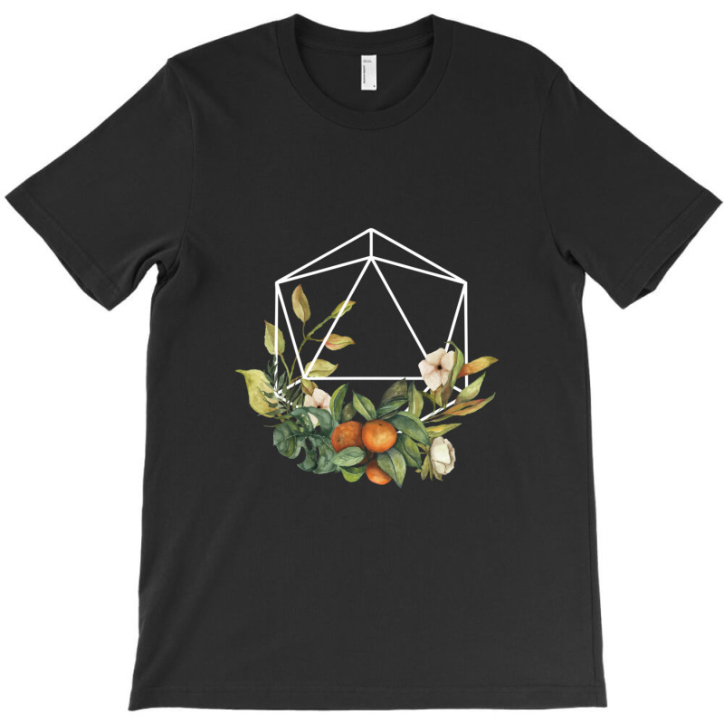 Flowers D D D20 Dice Friend T-shirt | Artistshot