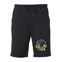 Flowers D D D20 Dice Friend Fleece Short | Artistshot