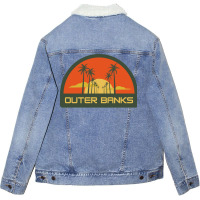 Outer Banks Girl Yellow Unisex Sherpa-lined Denim Jacket | Artistshot