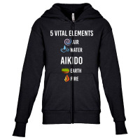 5 Elements Aikido Youth Zipper Hoodie | Artistshot