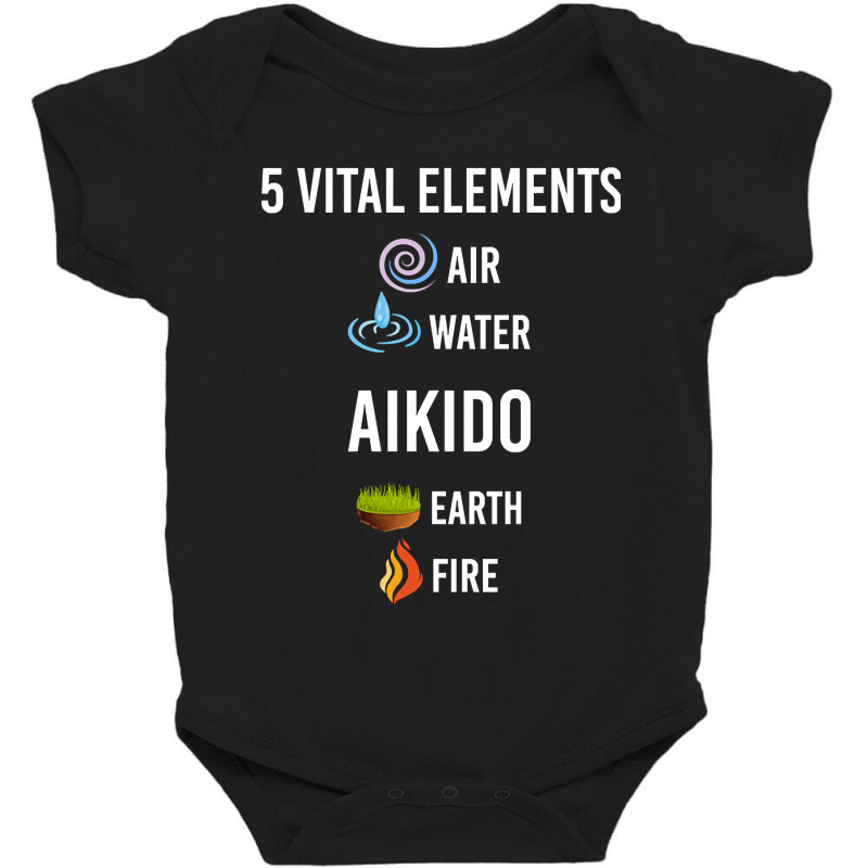 5 Elements Aikido Baby Bodysuit by reallyfemales1 | Artistshot