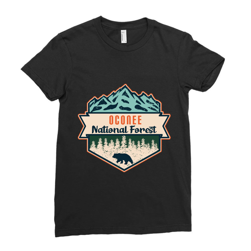 Oconee National Forest Ladies Fitted T-Shirt by yammerbetween10 | Artistshot