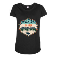 Oconee National Forest Maternity Scoop Neck T-shirt | Artistshot