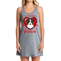 Limited Edition My Australian Shepherd Is My Valentine I Australian Sh Tank Dress | Artistshot