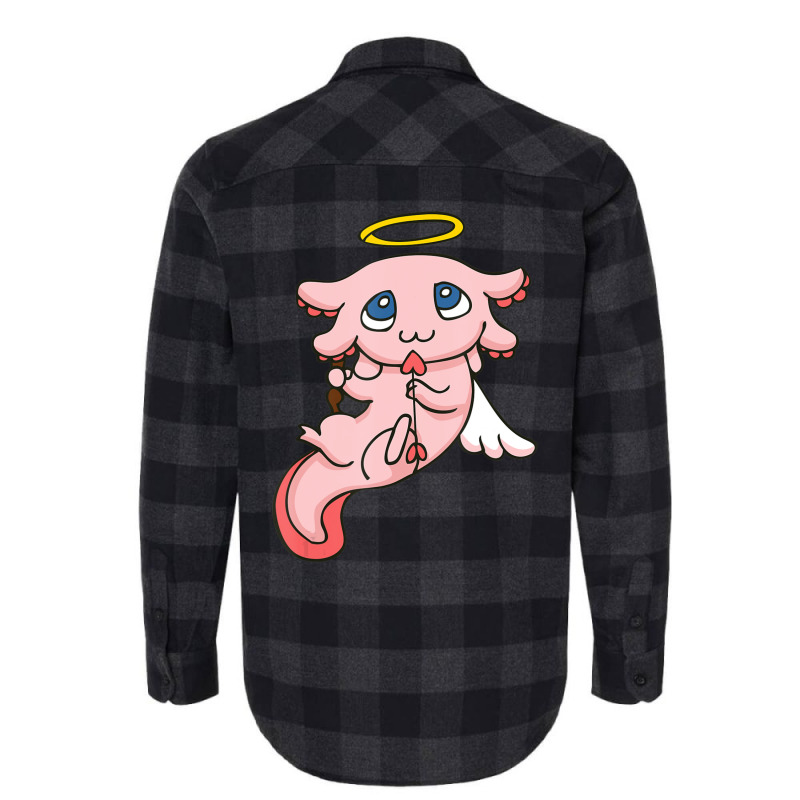 Hot Trend My Axolotl Is My Valentine Cupid Axolotls Valentines Day Flannel Shirt by Hugo Flowers | Artistshot