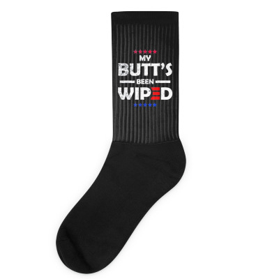 My Butt’s Been Wiped Joe Biden 2024 Socks Designed By Bariteau Hannah
