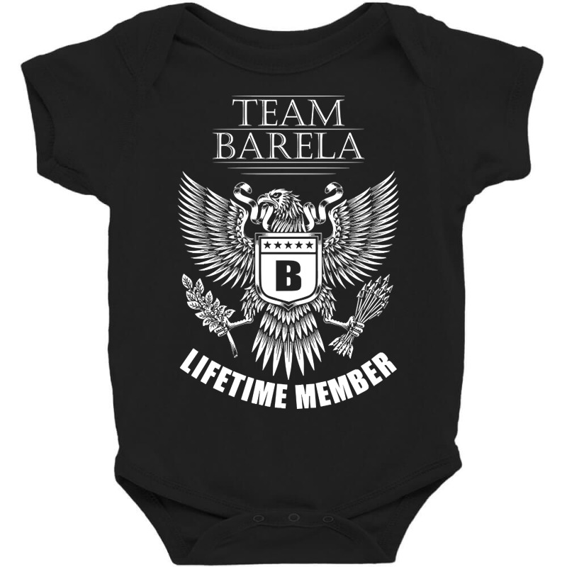 Barela Name Team Shirt Barela Lifetime Member Baby Bodysuit by jauntdemant049 | Artistshot