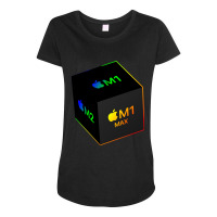 Apple Silicon Maternity Scoop Neck T-shirt | Artistshot