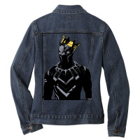 Black Panther-iwxqp Ladies Denim Jacket | Artistshot