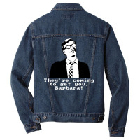 They're Coming To Get You, Gift Red Men Denim Jacket | Artistshot