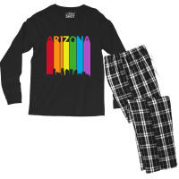 Arizona Lgbt Pride Support Men's Long Sleeve Pajama Set | Artistshot