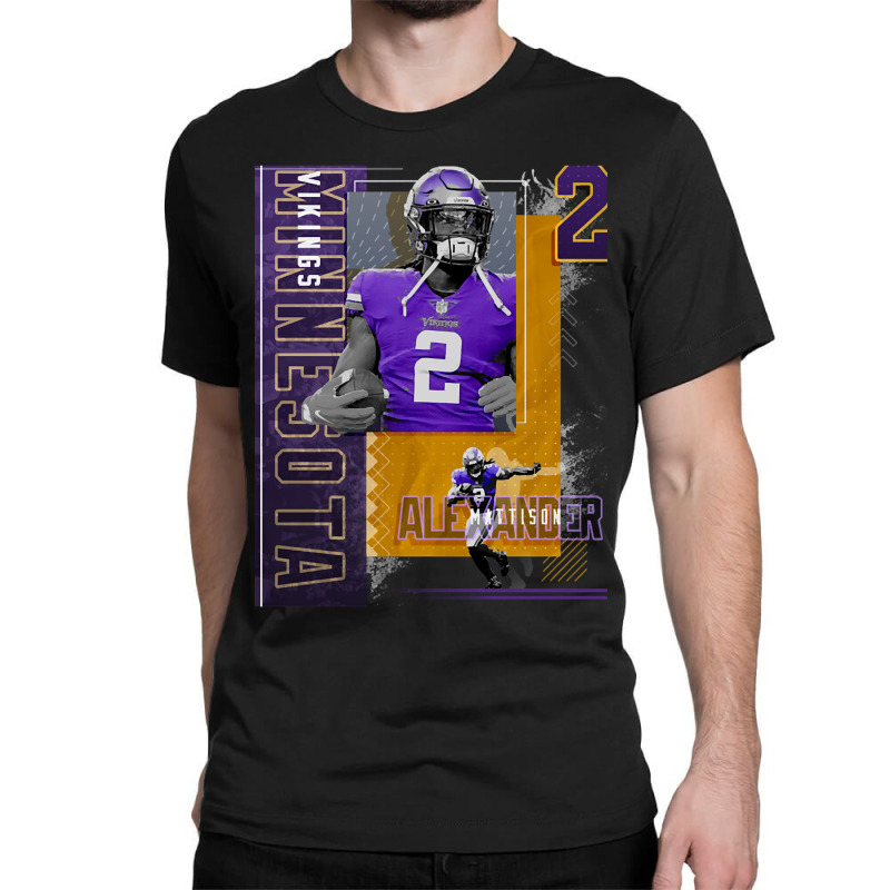 Alexander Mattison Football Paper Poster Vikings 2 Classic T-shirt | Artistshot