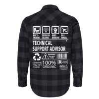 Trending Technical Support Advisor T Shirt - Multitasking Certified Jo Flannel Shirt | Artistshot