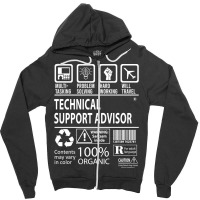 Trending Technical Support Advisor T Shirt - Multitasking Certified Jo Zipper Hoodie | Artistshot