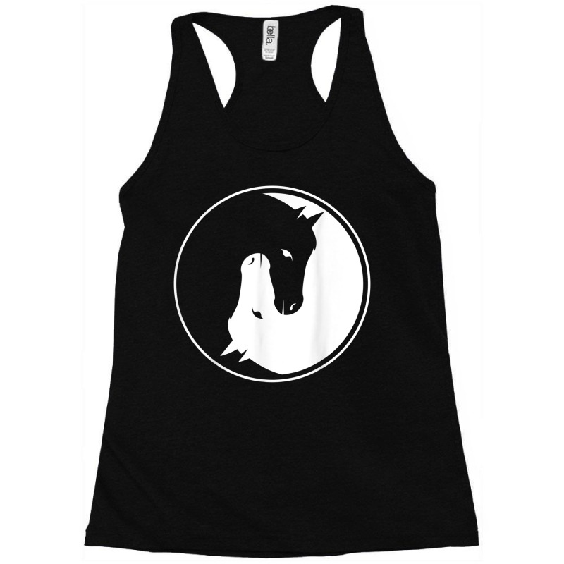 Yin And Yang Horse  For Every Horseman And Rider! Racerback Tank by SamuelTABraun | Artistshot