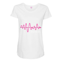 Trending Pacemaker Heartbeas Heart Attack Survivor Maternity Scoop Neck T-shirt | Artistshot