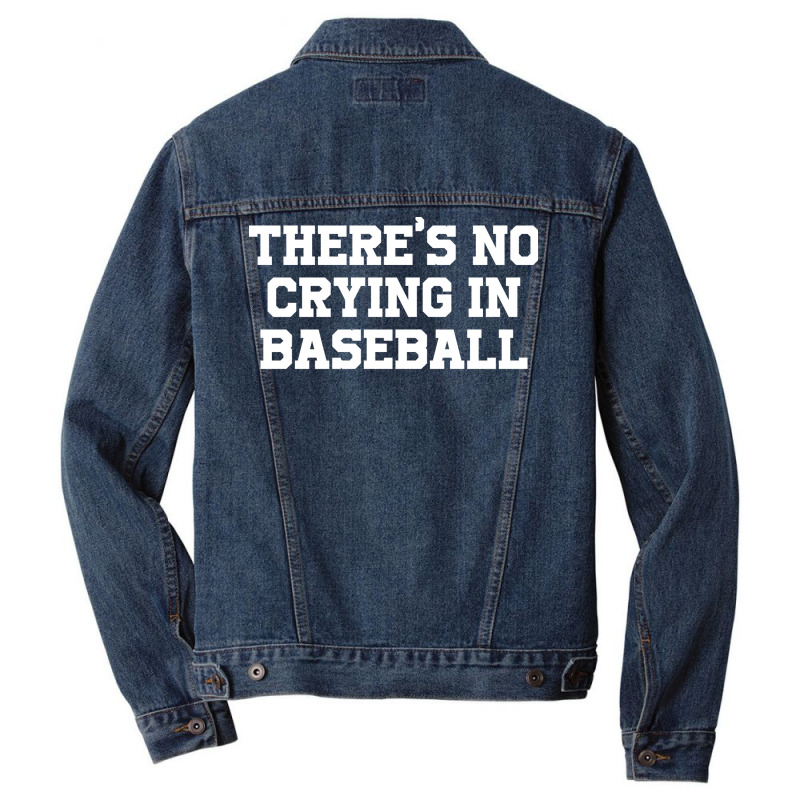 There's No Crying In Music Retro Men Denim Jacket | Artistshot