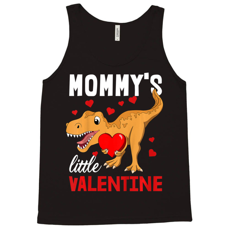 Trending Kids Dinosaur Valentines Day Mommy's Little Valentine T-rex B Tank Top by Trudeau Palmer | Artistshot