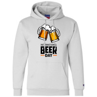 International Beer Day Ra Champion Hoodie | Artistshot