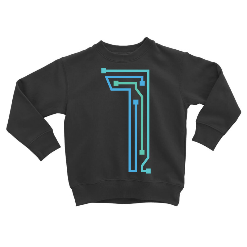 Number One Circuit Design Toddler Sweatshirt by mrbigzeroht | Artistshot